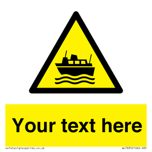 Custom warning ferries crossing vessels